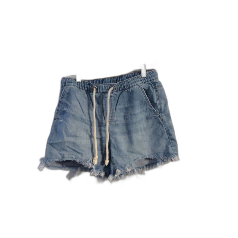 Aerie High waist rope tie frayed shorts Small S Womens